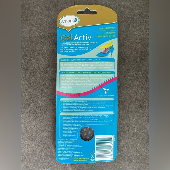 Amope Gel Activ Everyday heels insoles - Picture 2 of 2